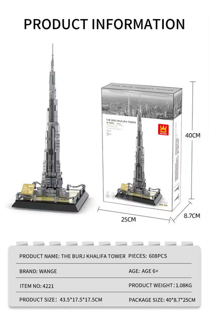 Dubai Burj Khalifa Building Block