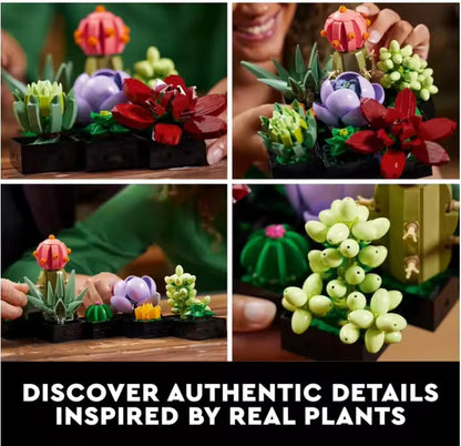 Succulents Flower Bouquet Building Block