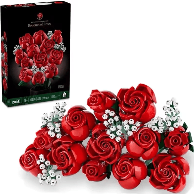 Romantic Flower Bouquet Building Block