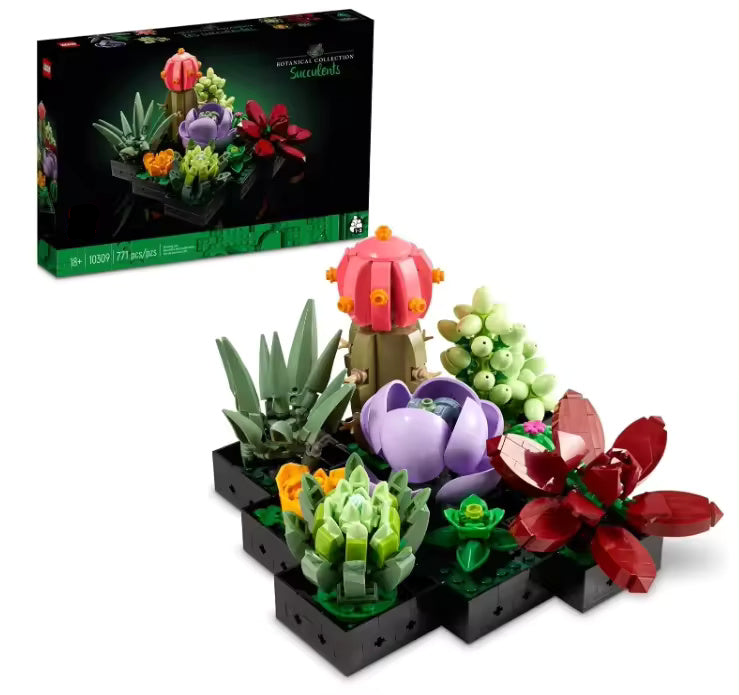 Succulents Flower Bouquet Building Block